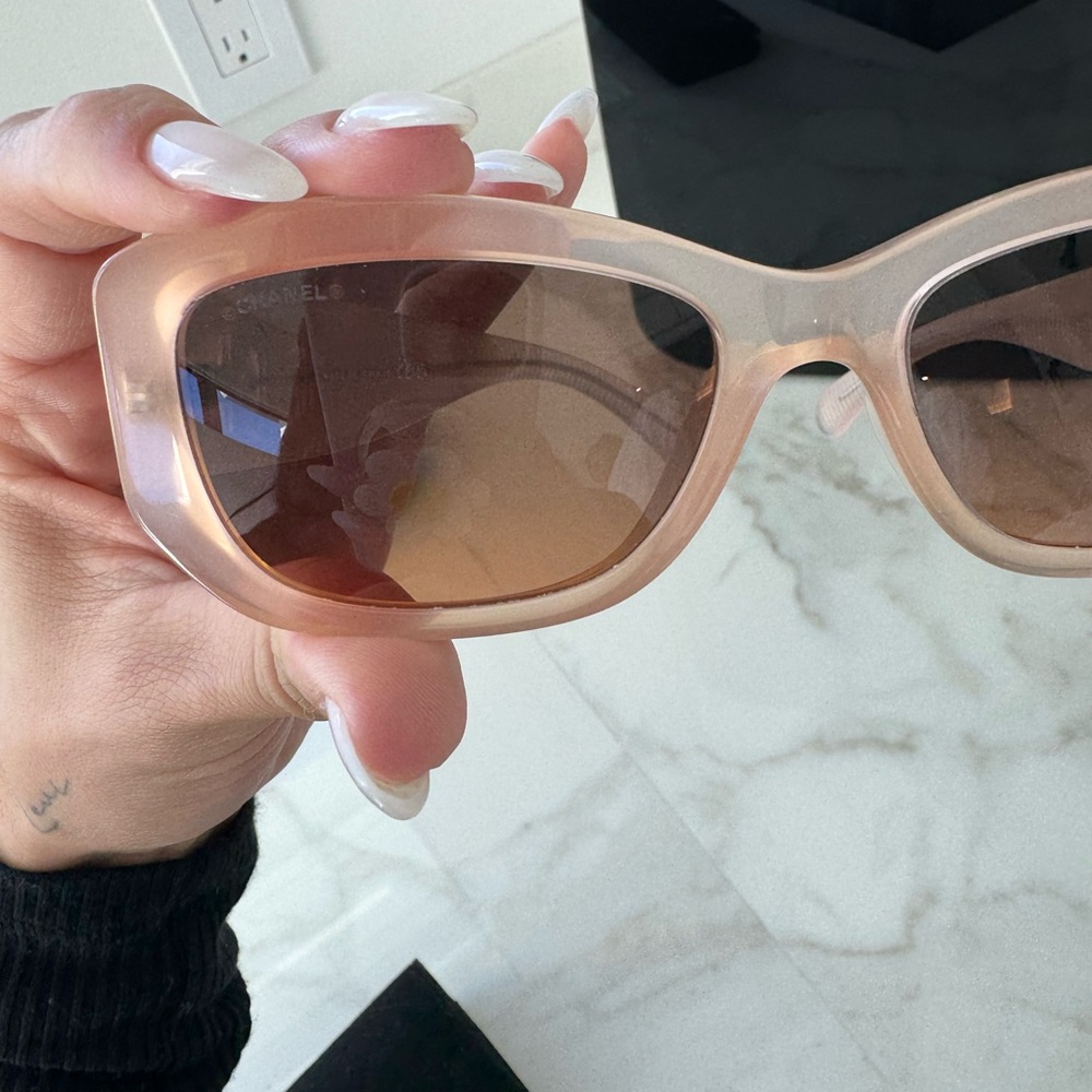 Chanel Rectangle Sunglasses 55mm - Picture 5 of 6